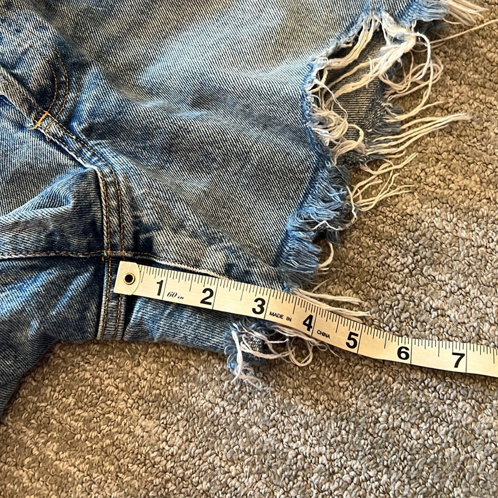 AGOLDE Dee Ultra High Rise Ricochet Denim Short - Picture 10 of 10